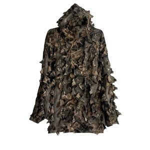 Sz S-M Ghillie Vintage 3D-Leaf Netted Camo Hooded Jacket by Mirage Wear Perfect